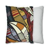 African abstract warm colours Pillowcase Cover only - no filling is included