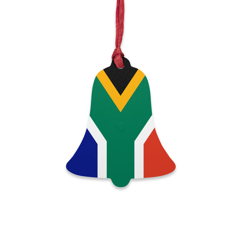 Wooden Ornaments South African Flag