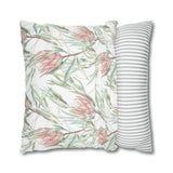 South African Protea Spun Polyester Pillowcase - Shipped from UK/USA/AUS