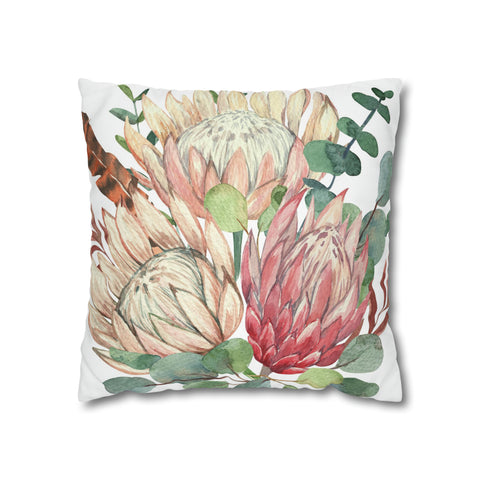 South African Protea Pillowcase Cover only - no filling is included