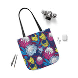 South African Protea Polyester Canvas Tote Bag