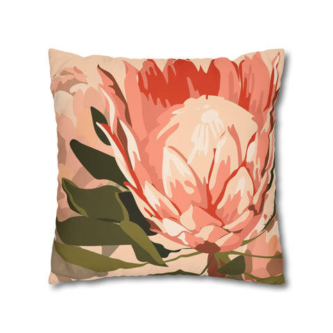 South African Protea Pillowcase Cover only - no filling is included