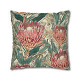 South African Protea Spun Polyester Pillowcase -Pillow not included