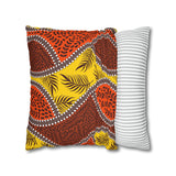 African Leaves and colours Pillowcase Cover only - no filling is included