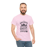 South African Braaing Chilling Relaxing Shirt,  Afrikaans / Braai Unisex Heavy Cotton Tee