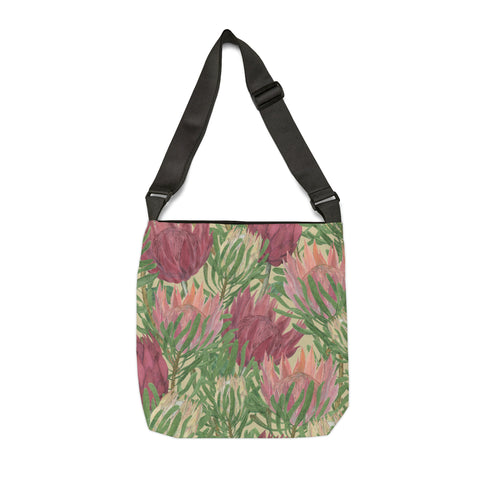 South African Protea Tote bag African print design Protea Adjustable