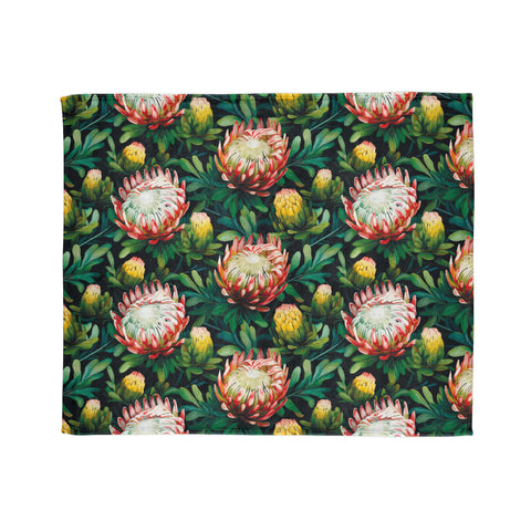 South African Protea Soft Polyester Blanket