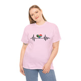 South African Flag Heartbeat t-shirt Unisex Heavy Cotton Tee