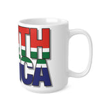 South African Flag Ceramic Coffee Cups, 15oz - Printed in the UK