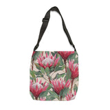 South African Protea Tote bag African print design Protea Adjustable