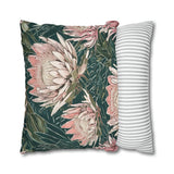 South African Protea Spun Polyester Pillowcase -Pillow not included