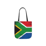 South African Flag Polyester Canvas Tote Bag