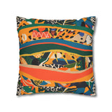 African abstract animal print Pillowcase Cover only - no filling is included