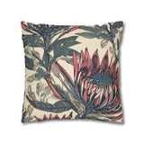 South African Protea Spun Polyester Pillowcase -Pillow not included