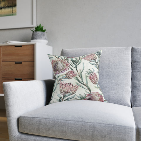 South African Protea Square Pillow