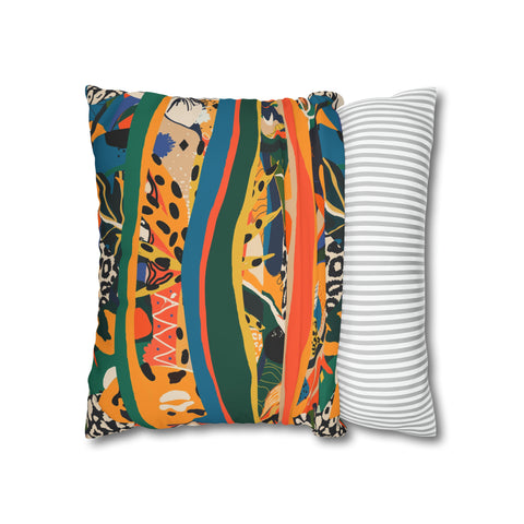 African abstract animal print Pillowcase Cover only - no filling is included