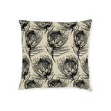 South African Protea Square Pillow