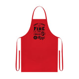 First I light the fire then I Braai Dad's Braai apron South African Cotton Apron - Various colours available