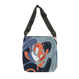 South African  Protea Tote bag African print design Protea Adjustable