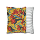 South African Protea Spun Polyester Pillowcase - Shipped from UK/USA/AUS