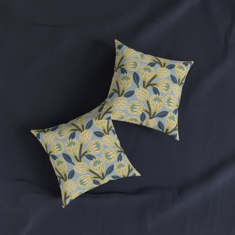 South African Protea Square Pillow