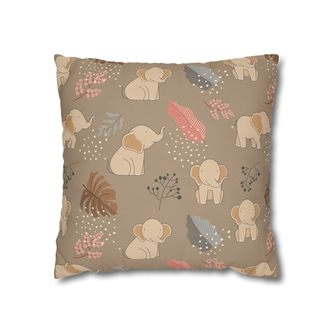 Kids nursery African Safari animals Elephant Pillowcase Cover only - no filling is included