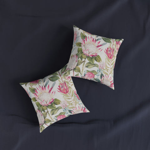 South African Protea Square Pillow