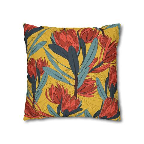 South African Protea Pillowcase Cover only - no filling is included