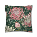 South African Protea Spun Polyester Pillowcase -Pillow not included