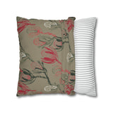 South African Protea Spun Polyester Pillowcase- Shipped from UK/USA/AUS