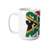 South African Flag Ceramic Coffee Cups, 15oz - Printed in the UK