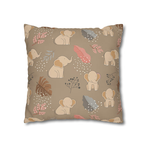 Kids nursery African Safari animals Elephant Pillowcase Cover only - no filling is included