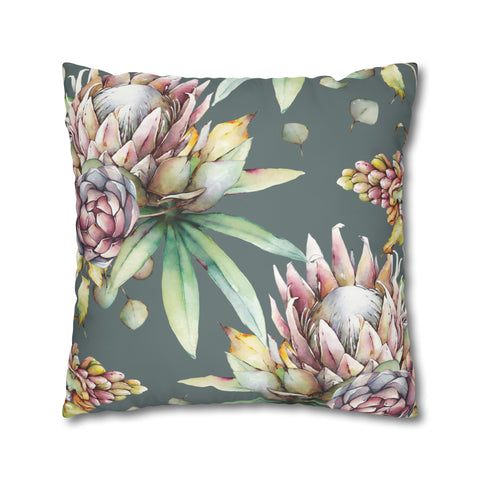 South African Protea Pillowcase Cover only - no filling is included