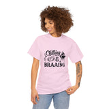 South African Chilling and Braaing Shirt,  Afrikaans / Braai Unisex Heavy Cotton Tee