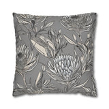 South African Protea Spun Polyester Pillowcase -Pillow not included