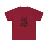 First I light the Fire then I Braai Things  South African Shirt,  Afrikaans / Braai Unisex Heavy Cotton Tee