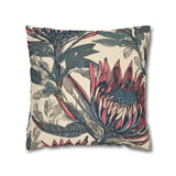 South African Protea Spun Polyester Pillowcase -Pillow not included