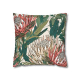 South African Protea Spun Polyester Pillowcase -Pillow not included