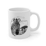 South African Zebra Safari animals 11oz Coffee Mug