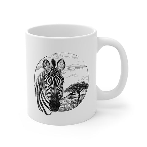 South African Zebra Safari animals 11oz Coffee Mug