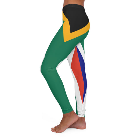 South African Flag Protea Spandex Yoga leggings Women's Spandex Leggings