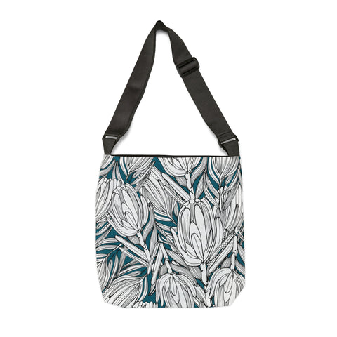 South African  Protea Tote bag African print design Protea Adjustable