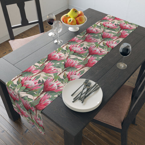 Protea South Africa Table Runner (Cotton, Poly)South African Protea Table decoration, African decor