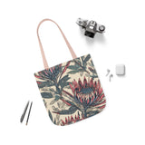 South African Protea Polyester Canvas Tote Bag