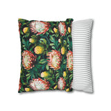 South African Protea Spun Polyester Pillowcase - Shipped from UK/USA/AUS