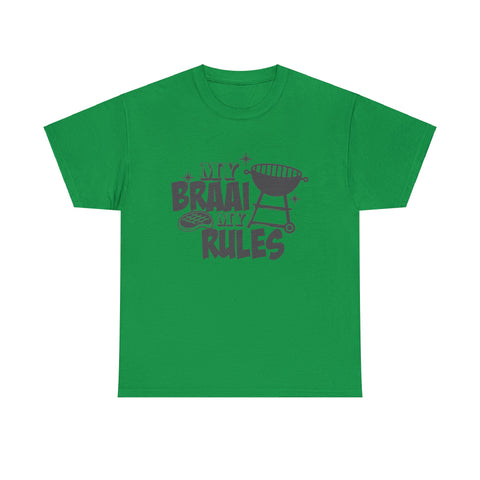 South African My Braai My Rules Unisex Heavy Cotton T-shirt