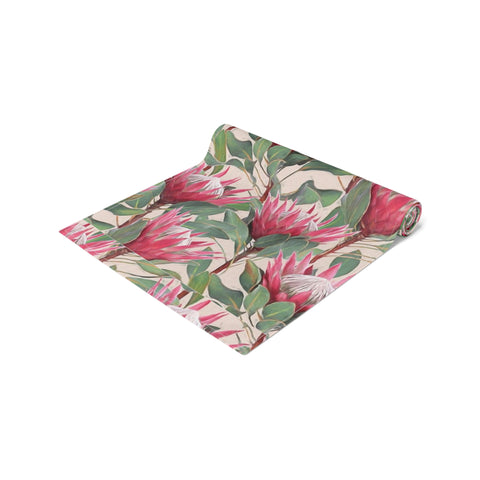 Protea South Africa Table Runner (Cotton, Poly)South African Protea Table decoration, African decor