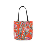 South African Protea Polyester Canvas Tote Bag