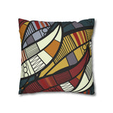 African abstract warm colours Pillowcase Cover only - no filling is included