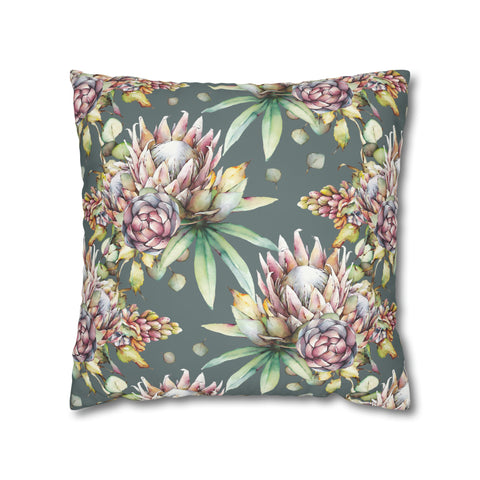 South African Protea Spun Polyester Pillowcase